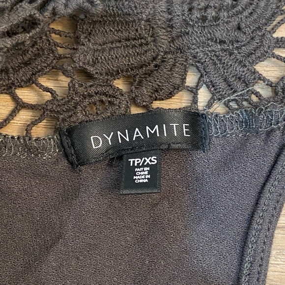 Beautiful khaki tank top with lace straps - Picture 5 of 6